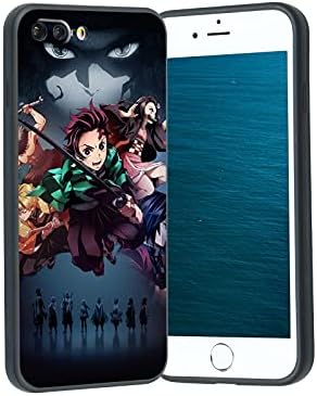 Vivist Anime Manga iPhone 8 Plus7 Plus futrola, japanski demon Slayer karakter za muškarce Dječaci Žene Slatki crtani dizajn Mekani