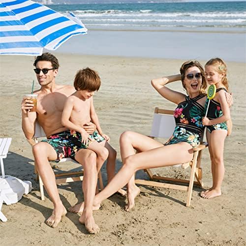 PATPAT porodični odgovarajući kupaći kostimi ukršteni Jednodijelni kupaći kostimi sa cvjetnim štampanim kupaćim kostimima