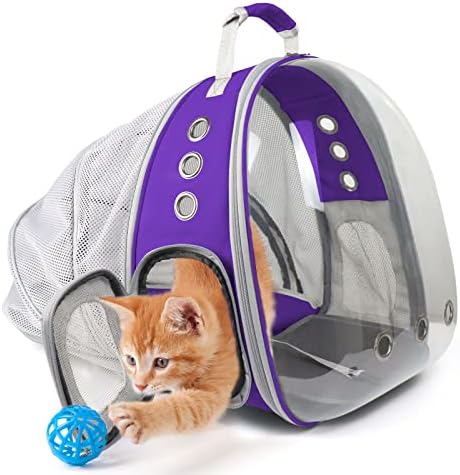 PROKEI nosač ruksaka za mačke, proširivi ruksak za kućne ljubimce s mjehurićima odobren od aviokompanije, putna torba za kućne ljubimce