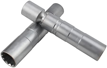 AutoKay set od 2 okretnog alata za uklanjanje okretnog utikača 14 mm i 16 mm uklapa se za 3/8 inčni pogon magnetskog tankih zidova