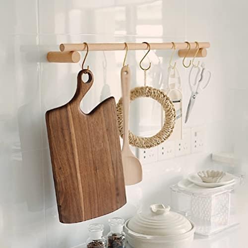 LUKEO papir za peškire za toalet drveni jednostavni stalak za police vješalica za rolne kuke za skladištenje šipki