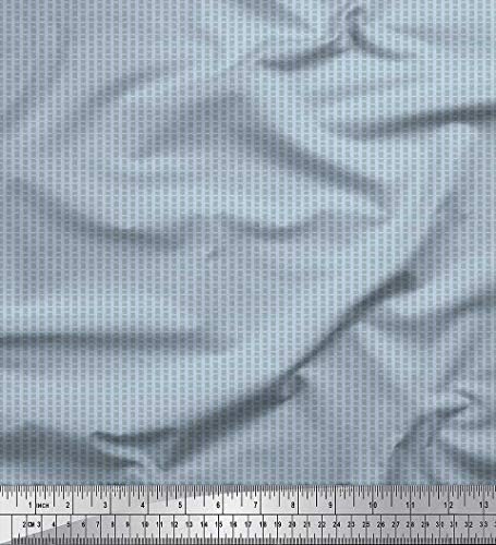 Soimoi poliester krep tkanina Stripe Shirting Print Fabric by the Yard 52 inch Wide
