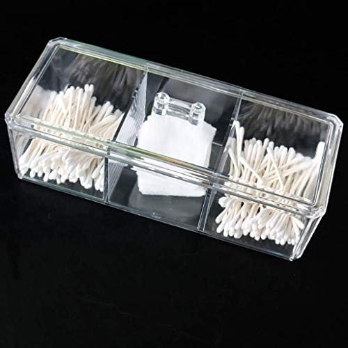 UxZDX Cujux nakit kutija-prozirna plastična kutija za pohranu Portable Clear Medicina Držač organizatora sa razdjelnicima za nakit