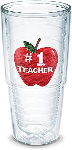 Tervis Made in USA dvostruki zid 1 nastavnik Apple izolovana čaša za vodu drži piće hladno & vruće, 24oz, Neizvedeno