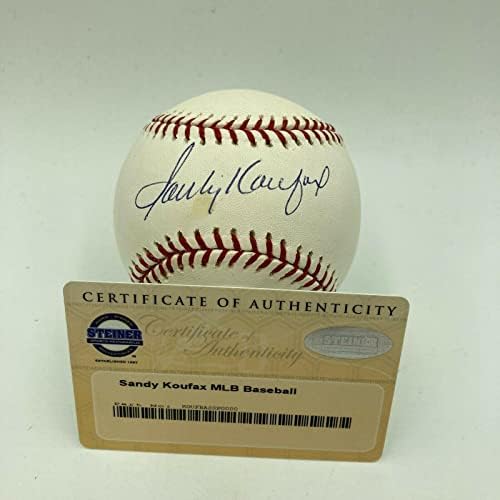 Sandy Koufax potpisao je autogramiranu službenu bajzbol glavne lige sa Steiner COA - autogramiranim bejzbolama