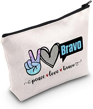 POFULL TV emisija inspirisani poklon mir ljubav Bravo Zipper torba za šminkanje putna torba za žene TV emisija fanovi poklon za prijatelje