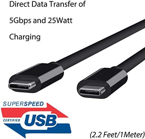 USB Type - C kabl za direktno punjenje i prenos podataka kompatibilan sa LG 17Z90Q-K. ADS9U1 sa dvostrukim 2 5Gbps USB-C konektorima!