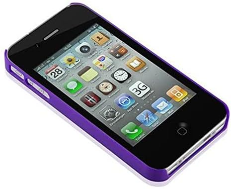 Cadorabo - Mandala Hard Cover Slim Case Radovi sa Apple iPhone 4 / 4S / 4G Paisley Henna - Etui Zaštitni branik u ljubičastoj prozirnom