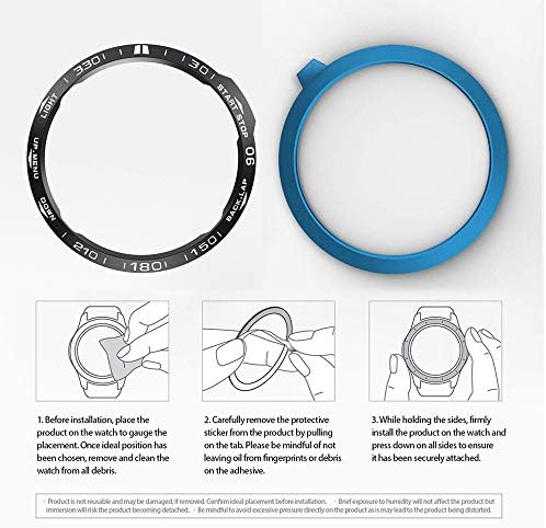 REYDA okvir za sat kompatibilan za Garmin Fenix 7s prsten za okvir, omča za sat od nehrđajućeg čelika ljepljivi poklopac otporan na