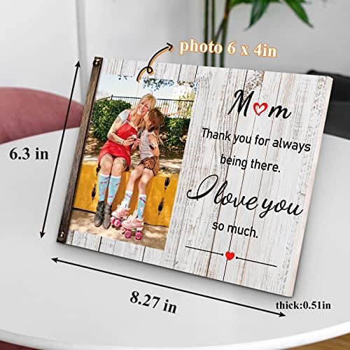 WOODme personalizirani okviri za slike 4X6 za najbolju mamu ikada za Majčin dan pokloni od kćeri, sina, muža pokloni okviri za fotografije