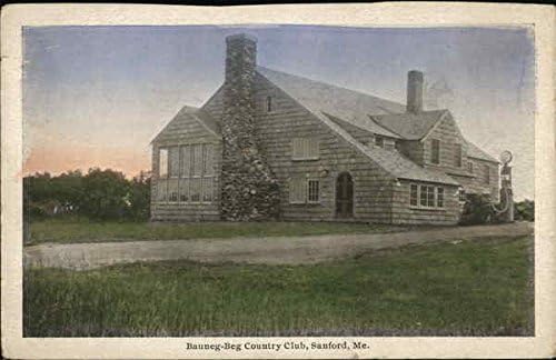 Bauneg-beg Country Club Sanford, Maine me originalna antička razglednica