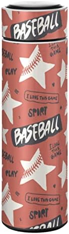 Cataku Sport Baseball Ispiši zvjezdana boca za vodu izolirana od nehrđajućeg čelika Termos boca za bocu za kavu za piće za ponovno