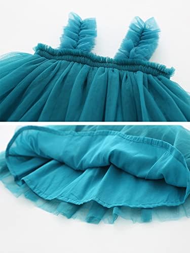 Mmoitkki Toddler Djevojke Haljina čipke Baby Girls 'Pom Pom Flutter rukave elegantne zabavne princeze haljine