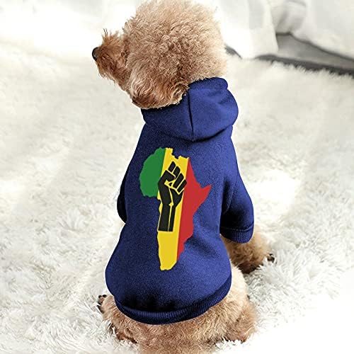 Funnystar afrički električni štampani psi s kapuljačom s kapuljačom kombinezona pulover mačje pulover kućne odjeće slatko