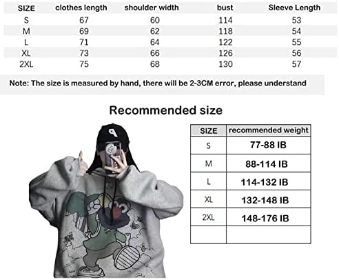 Momeitu Gothic Hoodie djevojke anime džemper sa kapuljačom žene labave ulične sportove Y2K odjeća Grunge odjeća