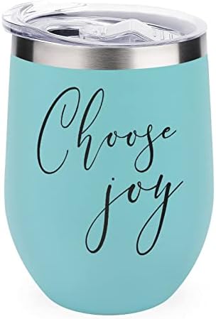 Christian Pokloni Odaberite radost vakuum izolirani tulirani čaša dvostruki zidni vakuum 12oz s push umetkom slamkom za vruće čaj