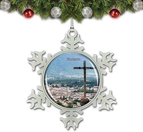 Umsufa Gvatemala Cross Božić Ornament Tree Decoration Crystal Metal Suvenir Poklon