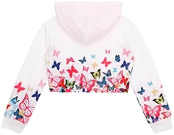 Yumin Kids Girls duge rukave pulover dukseri s kapuljačom s kapuljačom vrhovi hip hop obrezane kapuljače
