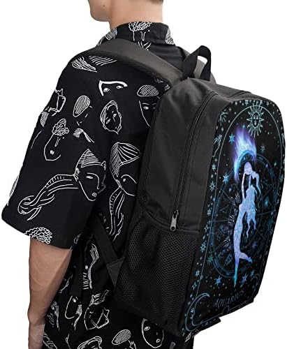 17in Aquarius horoskopski potpis Sazvežđe tiskani putni ruksak casual backpack lagana