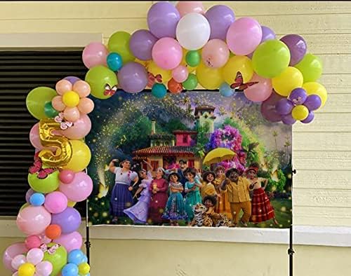 5x3ft Magic film Birthday Party backdrop zalihe za djevojčice Madrigal Family pozadina Banner za tortu stol