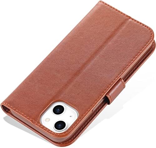KANUZ Flip Case za iPhone 14/14 Plus / 14 Pro / 14 Pro Max, Magnetic Premium kožna torbica za novčanik sa držačem kartice stalak za
