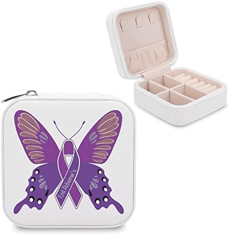 Alzheimeris In-smiluje leptir nakit kutija organizator zaslona Skladištenje Držač kućišta poklon za žene djevojke naušnice Ogrlice