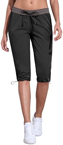 Nonwe teretne hlače Žene Capri hlače Brze suho planinarske hlače Žene sa džepovima
