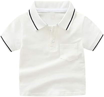 Odjeća gospodin rukavac s kratkim dječjim majicama Boy Tops Toddler Baby Solid Boys Tops Boys Majice 14 16