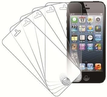 Etech kolekcija 5 pakovanja kristalno čistih PET plastičnih štitnika za ekran za Apple iPhone 5/5S/5C AT&T/T-Mobile, Sprint, Verizon