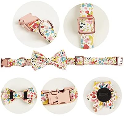 Ogrlica za pse cvjetni pas za djevojke za djevojčice Soft Comfy ogrlice za kućne ljubimce sa sigurnosnim kopčom odvojive cvijeće i