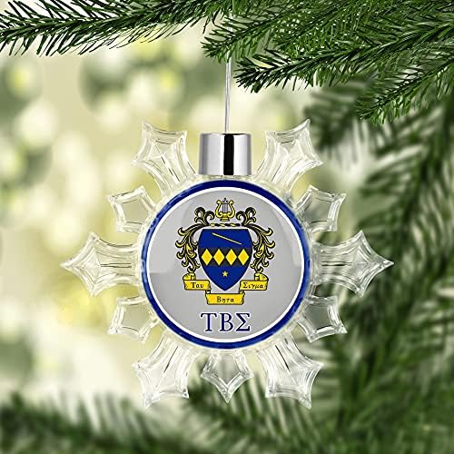 Tau Beta Sigma Sorority Snowflake ukras za božićnu jelku ukras za uređenje kućnih praznika na drvetu
