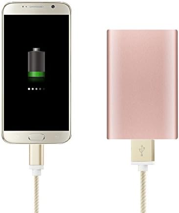 Reiko najlon Micro USB 2.0 CANIGNG i SYNC TABLES KABEL, 3.3 'za Android telefone - Zlato