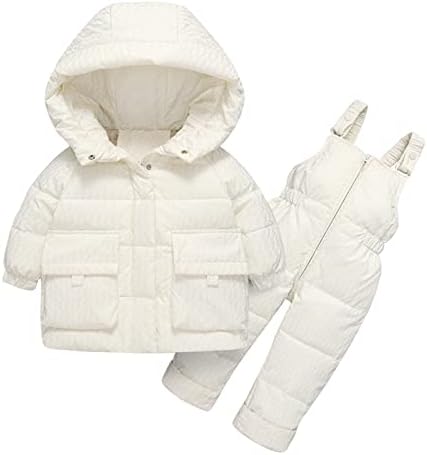 Toddler Snaget baby Girls Boys 2022 Zimska gusta topla kaputa snijeg snijeg hlače i jakne Bib zimska topla odjeća