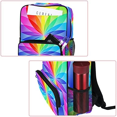 VBFOFBV ruksak za laptop, elegantan putni ruksak casual paketa za muškarce, u boji, obojeni cvijeće Rainbow Modern Art