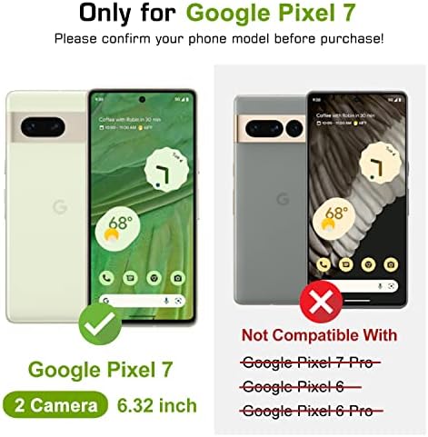 KSRIDOTE Google Pixel 7 novčanik slučaj sa držačem kartice & prst prsten, mobilni telefon slučaj novčanik za Google Pixel 7 poklopac