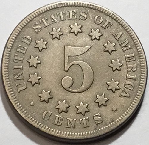 1867 P Shield Pet centi NO ZNAČI NIKL MODEL FINE