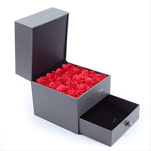 JF-Xuan Prikaz kućišta za pohranu Organizator za pohranu Viseći nakit Organizator Box Rose ogrlica Box Privjesak visoki kraj nakit