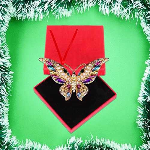 FaCraft leptir Božićni ukrasi 2022 sjajni leptir ukrasi za božićno drvce leptiri uspomene pokloni za sestre djevojke mama žene