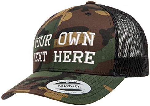 Prilagođeni šešir izveze vaš vlastiti tekst Yupoong Trucker Snapback Cap 6606 mrežasta nazad