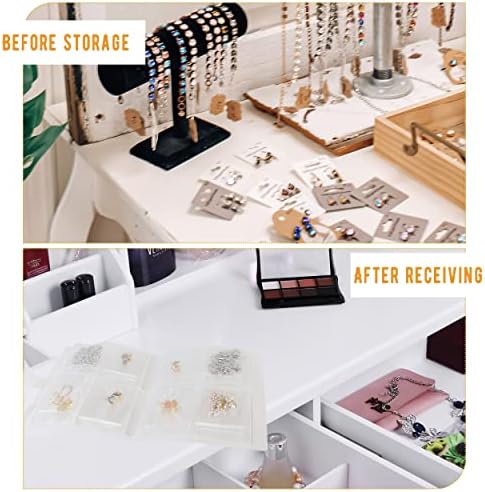 Tchvt transparentan nakit skladište rezervirajte putovanje nakit & nbsp;Organizator 160 mreža sa 50kom PVC vrećicama i 45kom naljepnicama