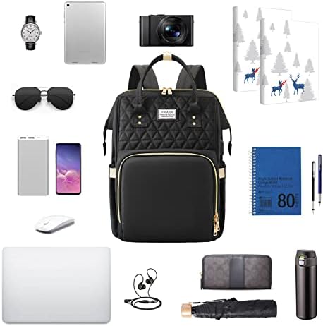 VSNOON ruksak za Laptop za žene, putni ruksak od 15,6 inča sa punjenjem USB porta, vodootporna Casual izdržljiva Radna Računarska