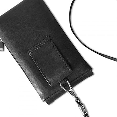 Životinjska cool crna mačka fotografija Telefon novčanik torbica Viseća mobilna torbica Crni džep