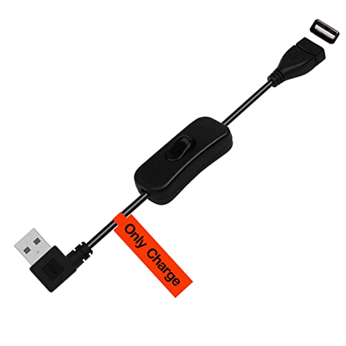 Lokeke USB 2.0 produžni kabel - USB tip A 2,0 ženski do muški sa desnim kutanim prekidačem za uključivanje / isključivanje kabela