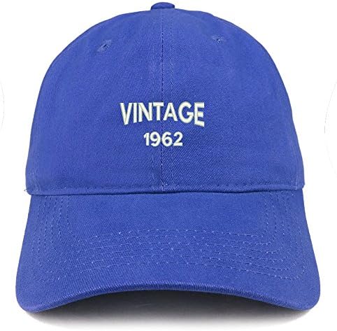 Trendy prodavnica odjeće mala Vintage 1962 vezena Podesiva pamučna kapa za 61. rođendan