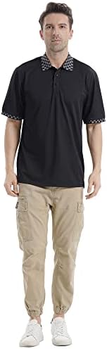Polo majice za muškarce izrez rešetka kratkih rukava za golf tenis na otvorenom Ležerna košulja