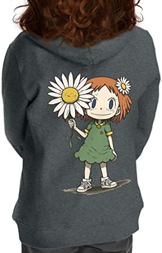 Floralni dizajn Toddler puni zip hoodie - djevojka art toddler hoodie - print dječje hoodie