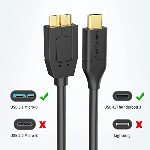 Paket - 2 predmeta: USB A do C Kratki kabl + USB C Hard disk kabel 10Gbps