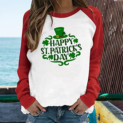 St Patricks Dan majica Wone Plus Veličina opruge Grafički tees Comfy CrewNeck Dukseri Slatka kawaii odjeća Y2K vrhovi bluza