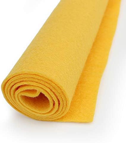 Žuti filc-Eternal Sunshine Bold Yellow-vuneni filc džinovski Lim - 35% mješavina vune - 1 36x36 inčni XXL list