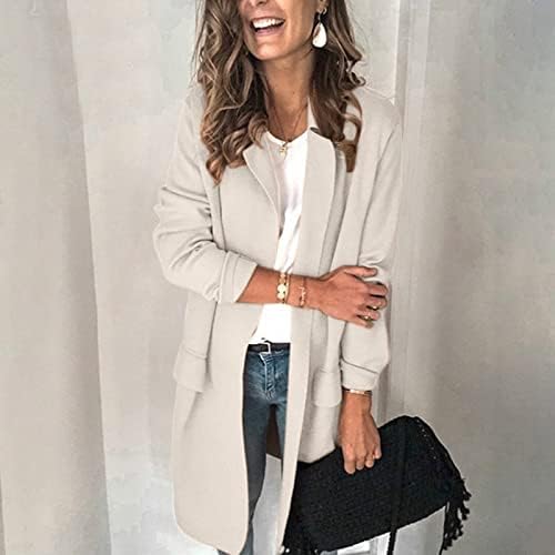 Blazers za ženska modna casual čvrsta gumba za jednostavno odjeće niz jakna 2023 modni blazer